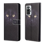 Pattern Printing Wallet Cross Texture Leather Case for Xiaomi Redmi Note 10 Pro 4G (India)/(Global)/Note 10 Pro Max