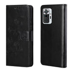 Läderplånbok med fjärilstryck och blommor på insidan och utsidan för Xiaomi Redmi Note 10 Pro 4G (Indien)/(Globalt)/Note 10 Pro Max