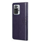 Wallet Design Inside and Outside Tree Owl Pattern Imprint Leather Stylish Case for Xiaomi Redmi Note 10 Pro 4G (India)/(Global)/Note 10 Pro Max