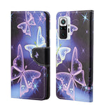 Pattern Printing Cross Texture Leather Wallet Stand Case Shell for Xiaomi Redmi Note 10 Pro / Redmi Note 10 Pro Max