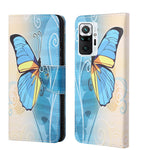 Pattern Printing Cross Texture Leather Wallet Stand Case Shell for Xiaomi Redmi Note 10 Pro / Redmi Note 10 Pro Max