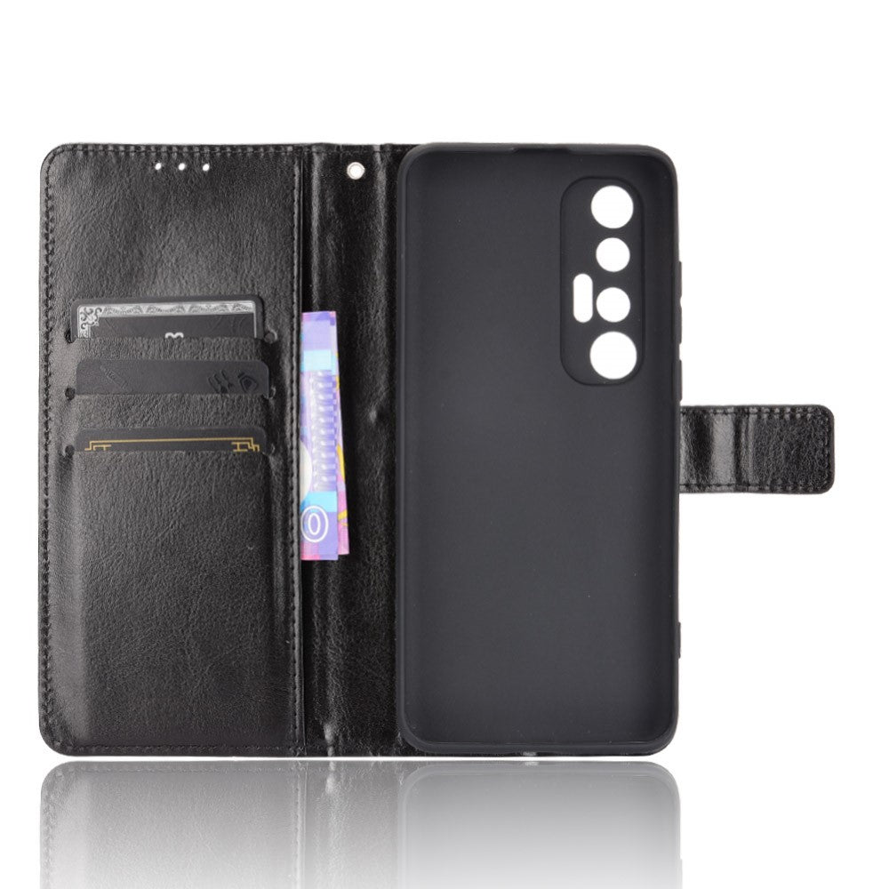 Crazy Horse Texture Wallet Design PU Leather Stand Protector Cover for Xiaomi Mi 10S