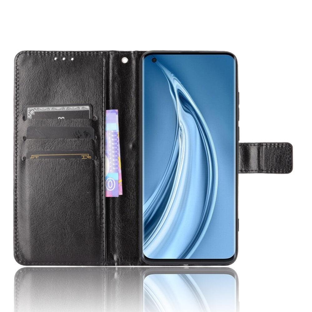 Crazy Horse Texture Wallet Design PU Leather Stand Protector Cover for Xiaomi Mi 10S