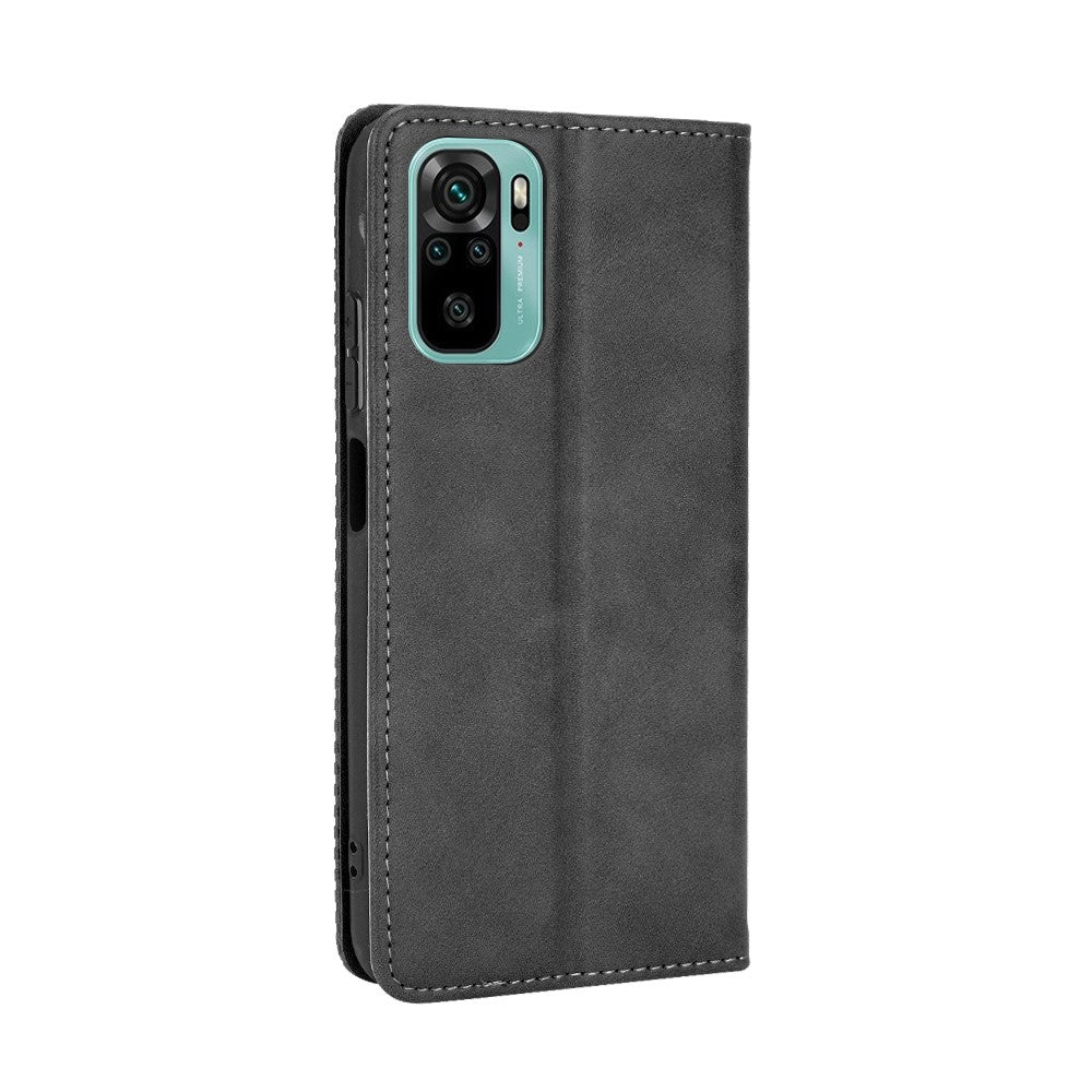 Magnetic Vintage Style Phone Case Wallet Stand Leather Cover for Xiaomi Poco M5s 4G / Redmi Note 10 4G / Note 10S 4G / Poco M5s 4G