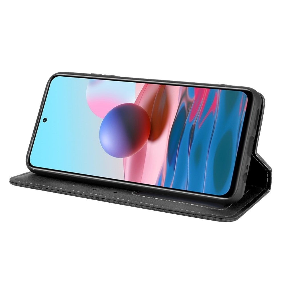 Magnetic Vintage Style Phone Case Wallet Stand Leather Cover for Xiaomi Poco M5s 4G / Redmi Note 10 4G / Note 10S 4G / Poco M5s 4G