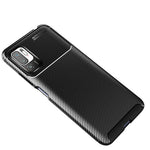 Carbon Fiber Texture Ultra Slim TPU Cover Shock-proof Phone Case for Xiaomi Redmi Note 10 5G/Poco M3 Pro 5G/4G