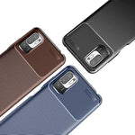 Carbon Fiber Texture Ultra Slim TPU Cover Shock-proof Phone Case for Xiaomi Redmi Note 10 5G/Poco M3 Pro 5G/4G