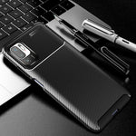 Carbon Fiber Texture Ultra Slim TPU Cover Shock-proof Phone Case for Xiaomi Redmi Note 10 5G/Poco M3 Pro 5G/4G