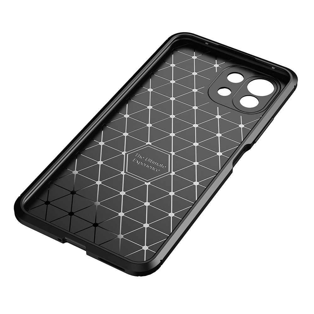 Shock-proof Carbon Fiber Texture Ultra Slim TPU Phone Case for Xiaomi Mi 11 Lite 4G / 5G / 11 Lite 5G NE