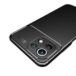 Shock-proof Carbon Fiber Texture Ultra Slim TPU Phone Case for Xiaomi Mi 11 Lite 4G / 5G / 11 Lite 5G NE