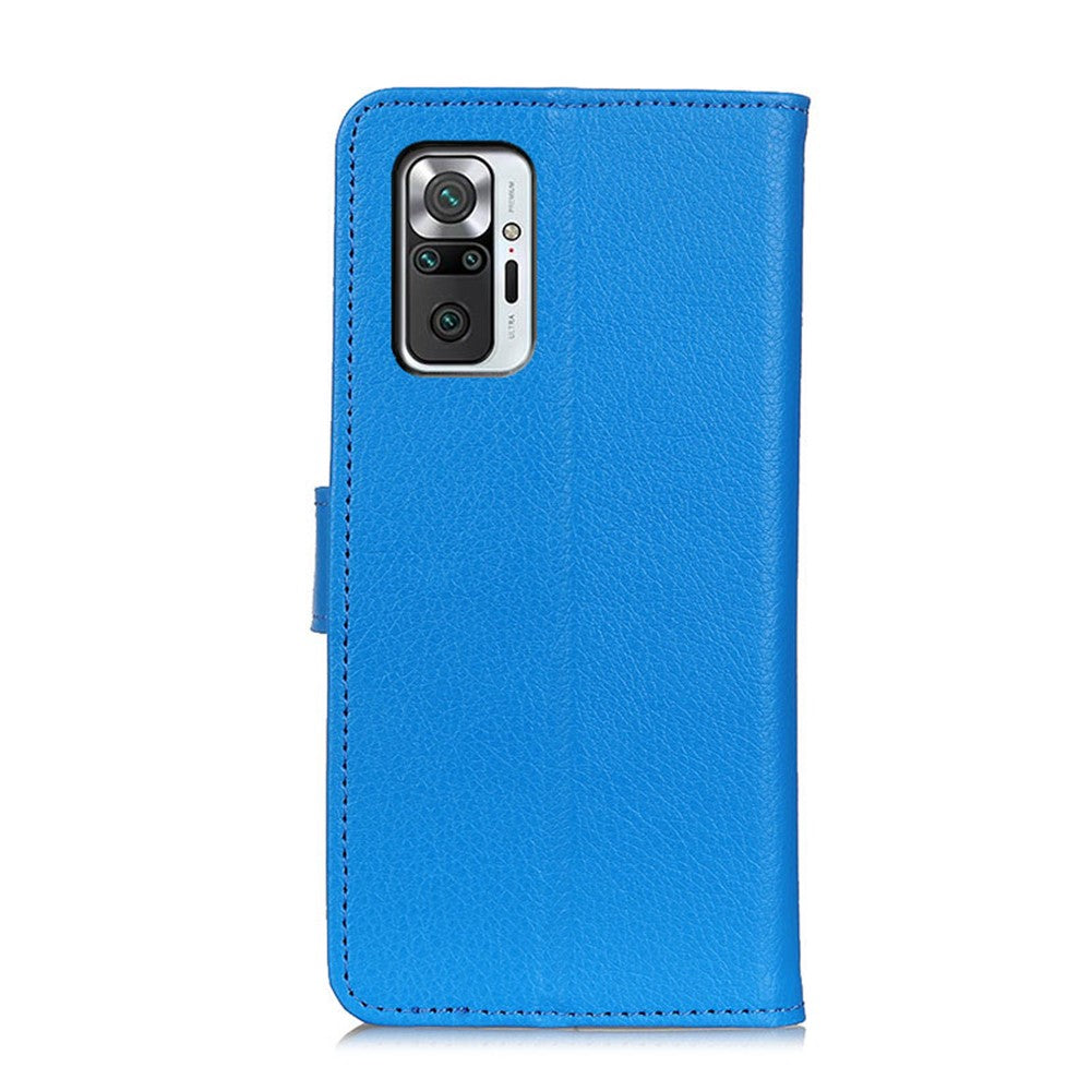 Xiaomi Redmi Note 10 Pro 4G (Global) / Redmi Note 10 Pro Max Klassisk stil Litchitextur PU-läder plånboksfodral Magnetisk stängning Stativ Flip Bokomslag