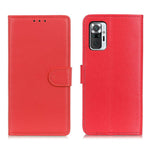 Xiaomi Redmi Note 10 Pro 4G (Global) / Redmi Note 10 Pro Max Klassisk stil Litchitextur PU-läder plånboksfodral Magnetisk stängning Stativ Flip Bokomslag