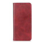 Split Leather Wallet Phone Stand Cover for Xiaomi Redmi Note 10 Pro 4G (India)/(Global)/Note 10 Pro Max Auto-absorbed Design Phone Shell