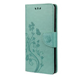 Imprinted Butterflies Flower Leather Wallet Stand Case for Xiaomi Redmi Note 10 4G / Note 10S / Poco M5s 4G