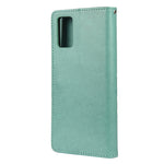 Imprinted Butterflies Flower Leather Wallet Stand Case for Xiaomi Redmi Note 10 4G / Note 10S / Poco M5s 4G