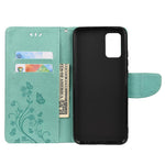Imprinted Butterflies Flower Leather Wallet Stand Case for Xiaomi Redmi Note 10 4G / Note 10S / Poco M5s 4G