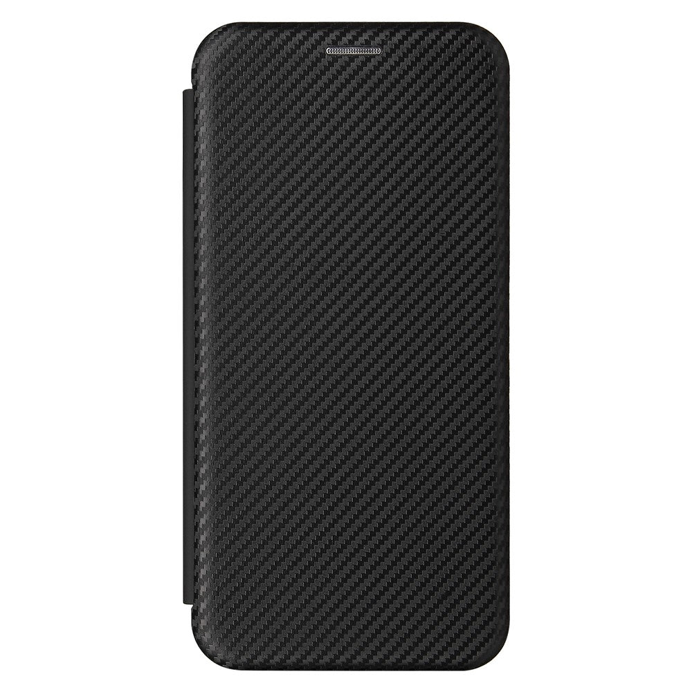 Auto-absorbed Stand Carbon Fiber Texture Leather Shell Cover for Xiaomi Redmi Note 10 4G / Redmi Note 10S / Poco M5s 4G