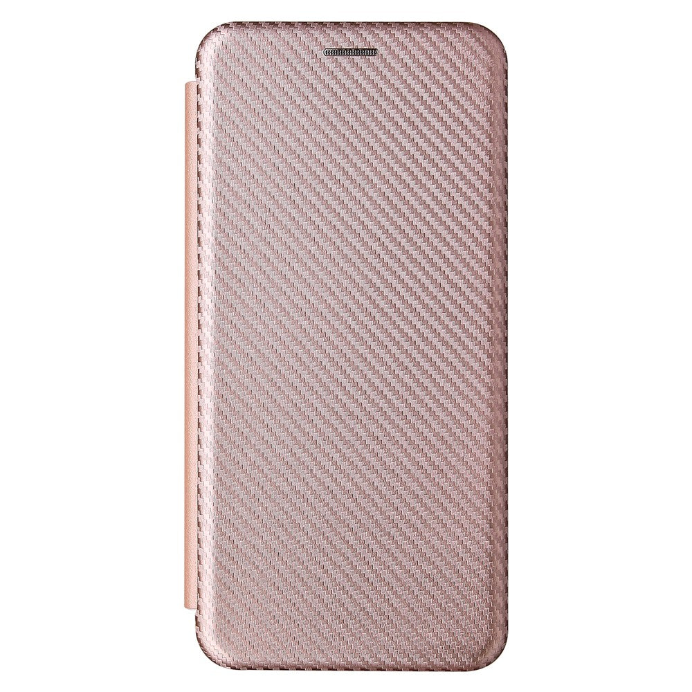For Xiaomi Redmi Note 10 Pro / Pro Max Auto-absorbed Leather Cover Carbon Fiber Texture with Detachable Ring Kickstand Strap