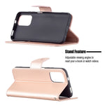 Imprint Butterfly Stand Leather Wallet Phone Case for Xiaomi Redmi Note 10S / Poco M5s 4G / Note 10 4G