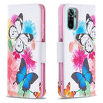 Pattern Printing Magnetic Closure Wallet PU Leather Stand Phone Case Shell for Xiaomi Redmi Note 10 4G / Note 10S / Poco M5s 4G