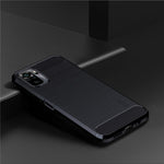 MOFI Carbon Fiber Brushed TPU Cover for Xiaomi Redmi Note 10 4G / Redmi Note 10S / Poco M5s 4G