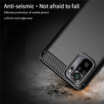 MOFI Carbon Fiber Brushed TPU Cover for Xiaomi Redmi Note 10 4G / Redmi Note 10S / Poco M5s 4G