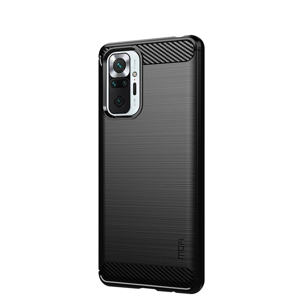 MOFI Carbon Fiber Brushed TPU Cover for Xiaomi Redmi Note 10 Pro Max / Redmi Note 10 Pro