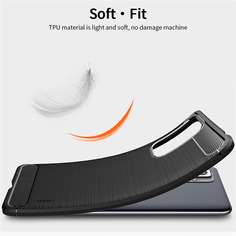 MOFI Carbon Fiber Brushed TPU Cover for Xiaomi Redmi Note 10 Pro Max / Redmi Note 10 Pro