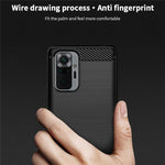 MOFI Carbon Fiber Brushed TPU Cover for Xiaomi Redmi Note 10 Pro Max / Redmi Note 10 Pro