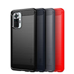 MOFI Carbon Fiber Brushed TPU Cover for Xiaomi Redmi Note 10 Pro Max / Redmi Note 10 Pro