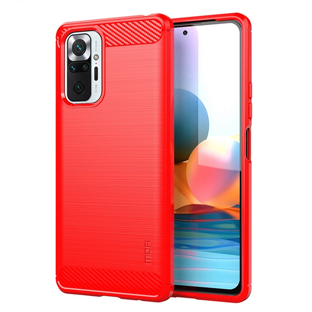 MOFI Carbon Fiber Brushed TPU Cover for Xiaomi Redmi Note 10 Pro Max / Redmi Note 10 Pro