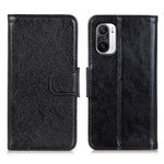 Wallet Design Full-Protection Nappa Texture Split Leather Stand Phone Cover Shell for Xiaomi Redmi K40/K40 Pro/K40 Pro+/Mi 11i/Poco F3