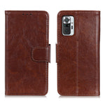 Nappa Texture Leather Wallet Shell Case for Xiaomi Redmi Note 10 Pro Max / Redmi Note 10 Pro