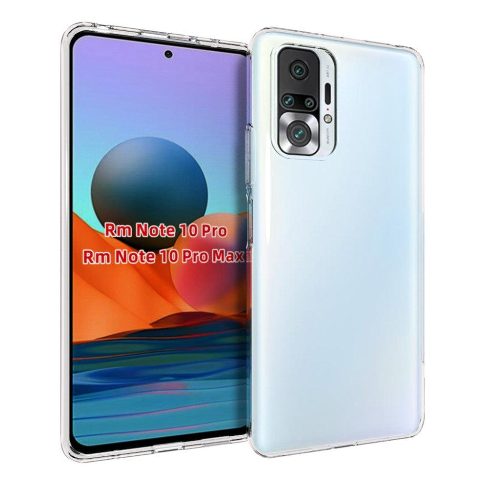10Pcs/Pack Watermark Resistant Flexible TPU Phone Case for Xiaomi Redmi Note 10 Pro Max / Redmi Note 10 Pro