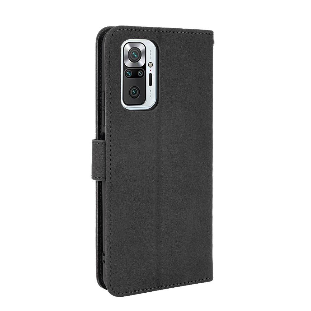 Silky Touch Leather Wallet Case for Xiaomi Redmi Note 10 Pro Max/Redmi Note 10 Pro
