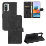 Silky Touch Leather Wallet Case for Xiaomi Redmi Note 10 Pro Max/Redmi Note 10 Pro