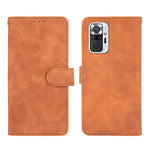 Silky Touch Leather Wallet Case for Xiaomi Redmi Note 10 Pro Max/Redmi Note 10 Pro
