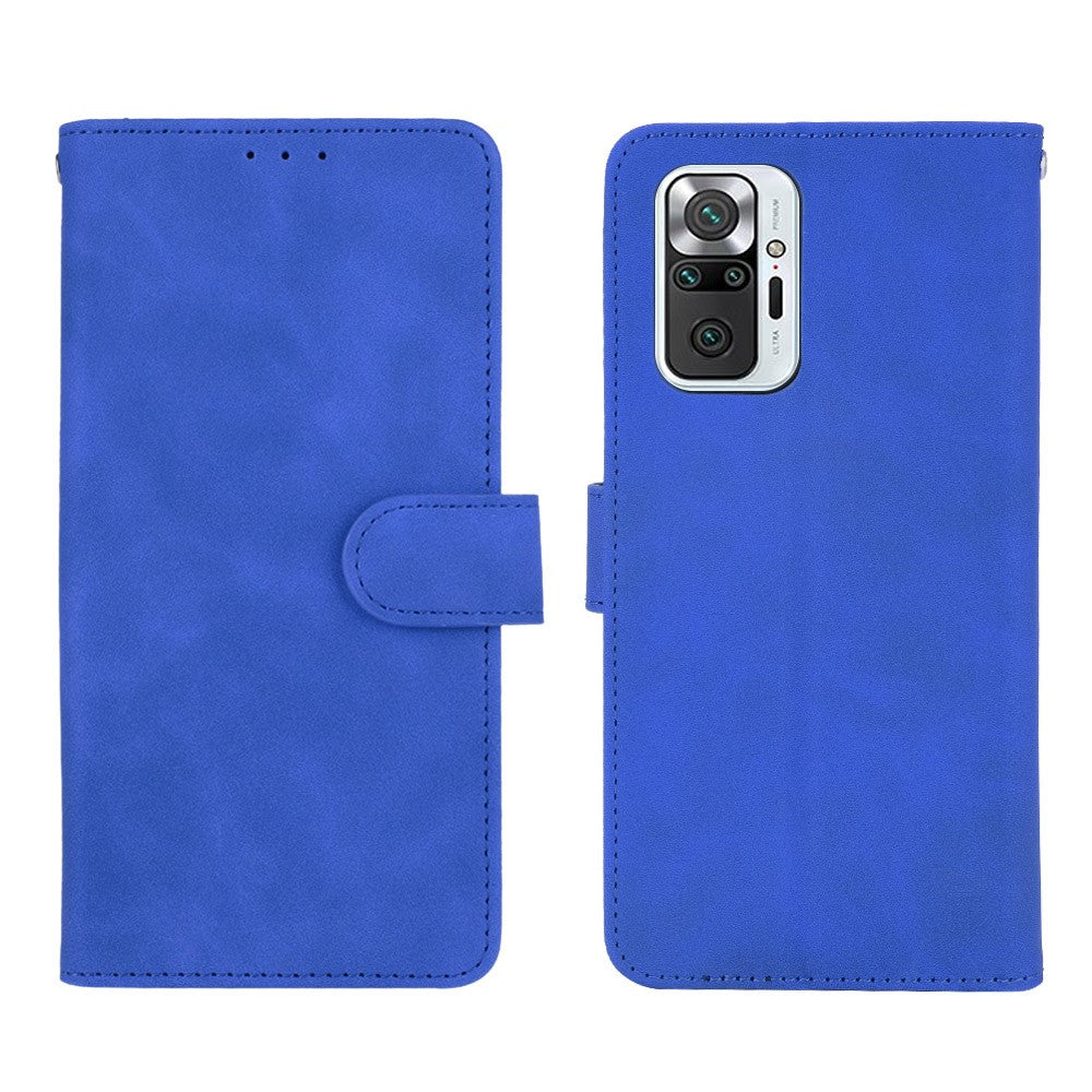 Silky Touch Leather Wallet Case for Xiaomi Redmi Note 10 Pro Max/Redmi Note 10 Pro