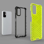 Honeycomb Pattern TPU + PC Phone Case for Xiaomi Redmi Note 10 5G/Poco M3 Pro 5G/4G