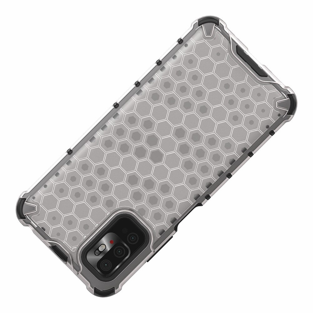 Honeycomb Pattern TPU + PC Phone Case for Xiaomi Redmi Note 10 5G/Poco M3 Pro 5G/4G
