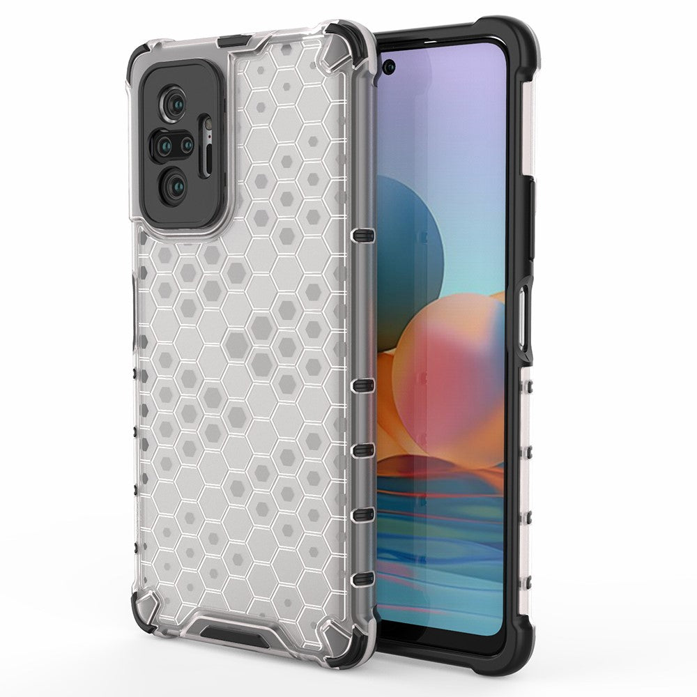 Honeycomb Pattern TPU + PC Hybrid Case for Xiaomi Redmi Note 10 Pro/Note 10 Pro Max