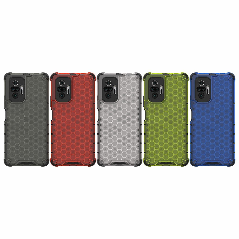 Honeycomb Pattern TPU + PC Hybrid Case for Xiaomi Redmi Note 10 Pro/Note 10 Pro Max