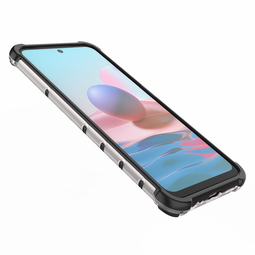 Honeycomb Pattern TPU + PC Hybrid Cover for Xiaomi Poco M5s 4G / Redmi Note 10 4G / Redmi Note 10S 4G