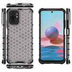 Honeycomb Pattern TPU + PC Hybrid Cover for Xiaomi Poco M5s 4G / Redmi Note 10 4G / Redmi Note 10S 4G