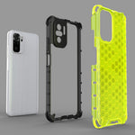 Honeycomb Pattern TPU + PC Hybrid Cover for Xiaomi Poco M5s 4G / Redmi Note 10 4G / Redmi Note 10S 4G