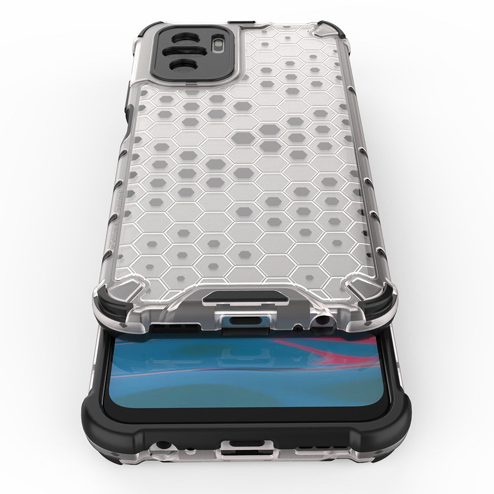 Honeycomb Pattern TPU + PC Hybrid Cover for Xiaomi Poco M5s 4G / Redmi Note 10 4G / Redmi Note 10S 4G