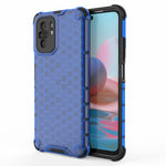 Honeycomb Pattern TPU + PC Hybrid Cover for Xiaomi Poco M5s 4G / Redmi Note 10 4G / Redmi Note 10S 4G