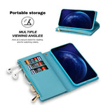 Glittery Starry Style Laser Carving Zipper Wallet Stand Leather Case for Xiaomi Redmi Note 10 Pro