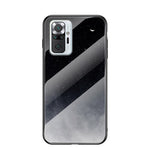 Anti-Scratch Starry Sky Pattern Tempered Glass Hybrid Cell Phone Back Case for Xiaomi Redmi Note 10 Pro