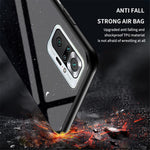 Anti-Scratch Starry Sky Pattern Tempered Glass Hybrid Cell Phone Back Case for Xiaomi Redmi Note 10 Pro